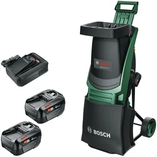 Bosch UniversalShredder Akku-Häcksler inkl. 2 x 4,0 Ah Akku + Ladegerät
