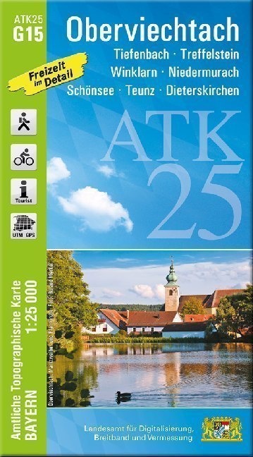 Atk25 Amtliche Topographische Karte 1:25000 Bayern / G15 / Atk25-G15 Oberviechtach (Amtliche Topographische Karte 1:25000)  Karte (im Sinne von Landka