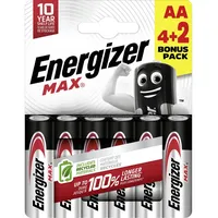 Energizer Max Mignon (AA)-Batterie Alkali-Mangan 1.5 V 6 St.