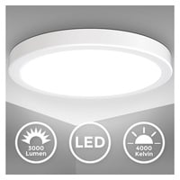 B.K.Licht LED Deckenleuchte weiß 1xLED/24W