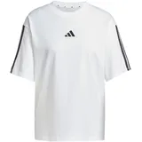 adidas Essentials 3-Streifen Boyfriend Kurzarm-T-Shirt White / Black S