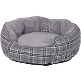 Nobby Komfortbett rund Classic Kapu 50 x 50 cm grau
