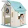 Vevor Spielhaus Outdoor 5 in 1 Gartenhaus mit Rutsche Natur
