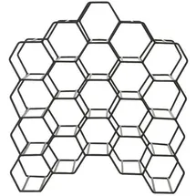 Light & Living Weinregal 48 x 18 x 52 cm Schwarz