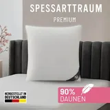 SPESSARTTRAUM Gänsedaunenkopfkissen Premium 50 x 50 cm Weiß