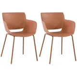 CLP 2er Set Gartenstuhl Alpena terracotta