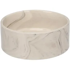 Karlie Hundenapf Keramik – rund – 750ml – grau – spülmaschinenfest – für mittelgroße Hunde – Flamingo dog bowl baron