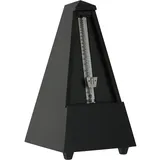 Wittner Metronom Taktell Pyramidenform System Maelzel Serie 800 - Massivholzgehäuse - Ohne Glocke - Schwarz matt - Mechanisch zum Aufziehen - Keine Batterien erforderlich - Made in Germany