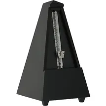 Wittner Metronom Taktell Pyramidenform System Maelzel Serie 800 - Massivholzgehäuse - Ohne Glocke - Schwarz matt - Mechanisch zum Aufziehen - Keine Batterien erforderlich - Made in Germany