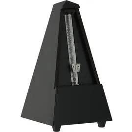 Wittner Metronom Taktell Pyramidenform System Maelzel Serie 800 - Massivholzgehäuse - Ohne Glocke - Schwarz matt - Mechanisch zum Aufziehen - Keine Batterien erforderlich - Made in Germany