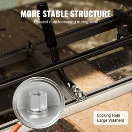 Vevor Tragbares Sägewerk 355-1219mm Kettensägenmühle Max. Schnittdicke 5,08-300mm Kettensägewerk mit einer Größe von 1221x312x473mm Geeignet für eine Vielzahl von Holzschneideanforderungen