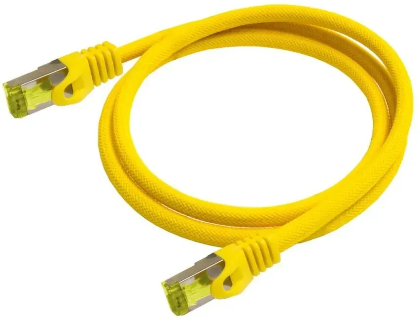 Python 8070PY-005Y Netzwerkkabel Gelb 0,5 m Cat7 SF/UTP (S-FTP)