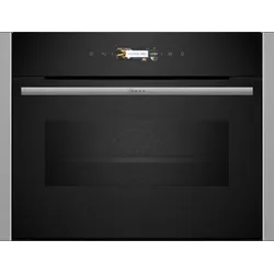 NEFF Backofen mit Mikrowelle "C24MR21N0", grau (edelstahl), B:59,6cm H:45,5cm T:54,8cm, Backöfen, AirFry-Funktion
