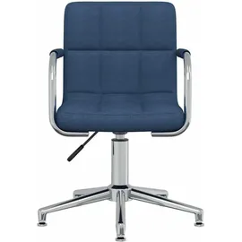 vidaXL Bürostuhl Stoff Blau