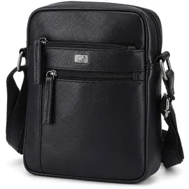 The Skandinavian Brand Leder Umhängetasche Black