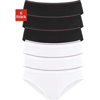 H.I.S. Bikinislip H.I.S, Damen, Gr. 52/54, schwarz-weiß (weiß, schwarz),