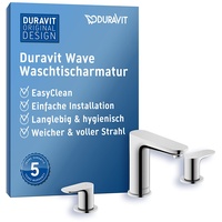 Duravit Duravit, Wave 3-Loch Waschtischarmatur