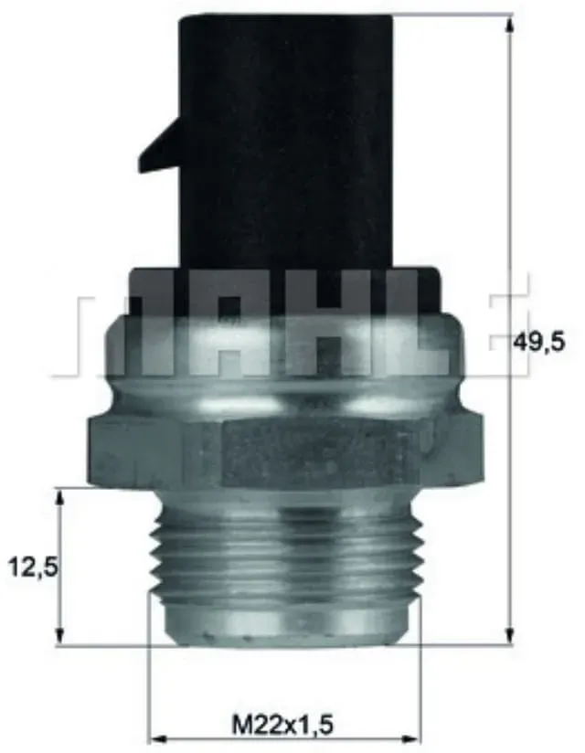 Temperaturschalter Kühlerlüfter MAHLE TSW 12D