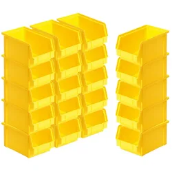 BRB 20x Sichtbox CLASSIC FB 4, LxBxH 230/200x140x122 mm, Inhalt 3,7 Liter, gelb