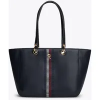 Tommy Hilfiger TH CHIC TOTE Damen Umhängetasche AW0AW17112DW6 in dunkelblau