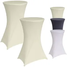 Baumarktplus 2x Stehtischhusse 60 cm Beige