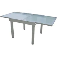 deluke Gartentisch 90 x 90 x 75 cm Grau
