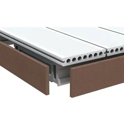 TraumGarten DreamDeck WPC Abschlussleiste braun