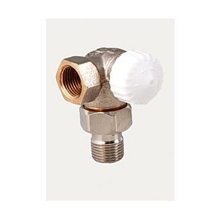 HEIMEIER Thermostat Ventilunterteil 231002000 Winkeleck rechts, 1/2", Rotguss vernickelt