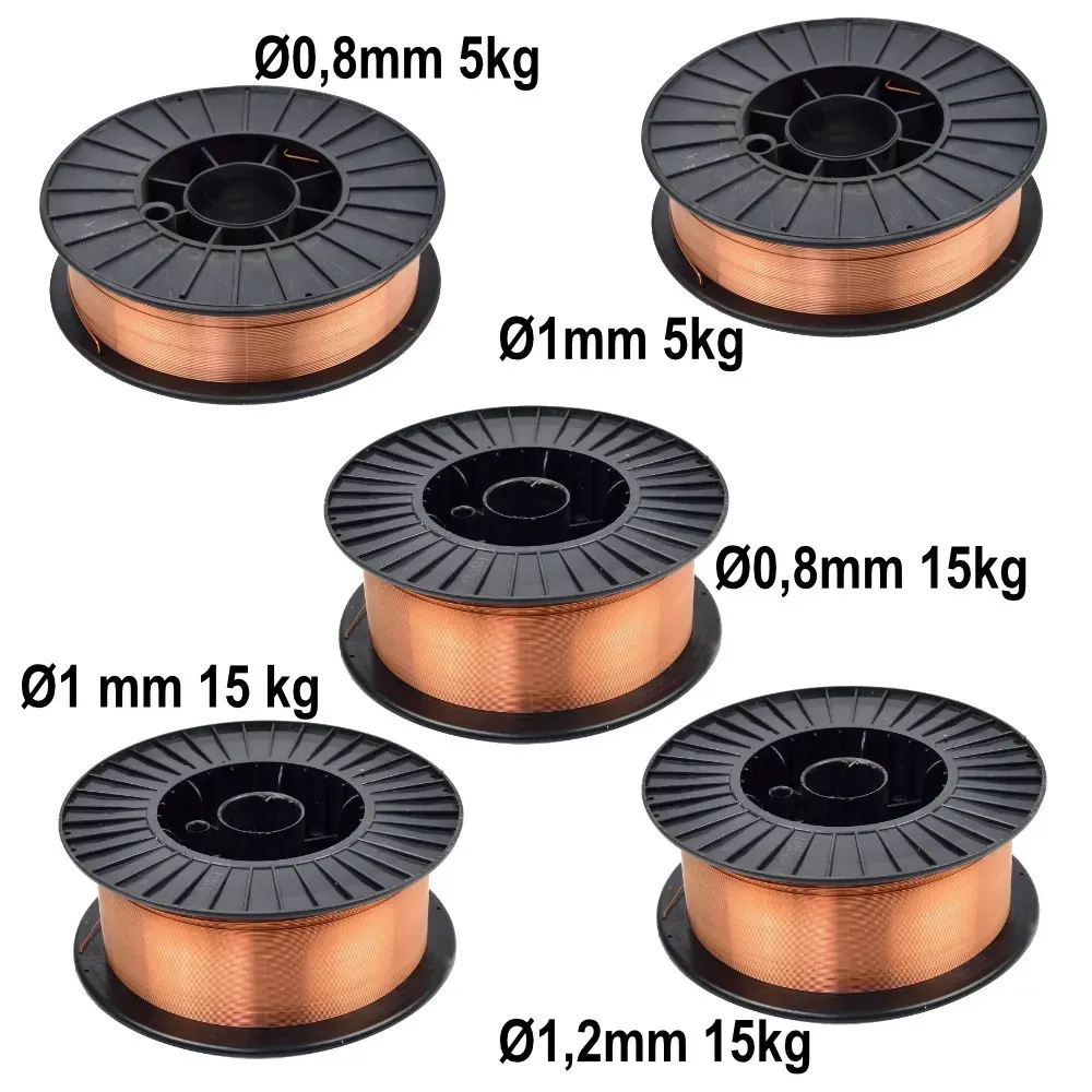 Schweißdraht 0,8 1 1,2mm 5kg 15kg Schutzgas