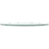 vidaXL Eckregale 2 Stk. mit Verchromten Halterungen Glas Transparent