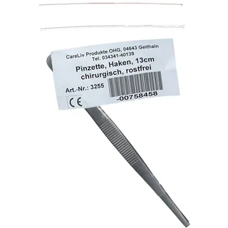 CareLiv Pinzette Haken chirurgisch 13cm