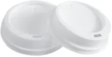 NATURESTAR Einwegdeckel mit Trinköffnung, aus C-PLA 40046 , 1 Packung = 50 Stück, Ø 9 cm