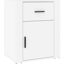 vidaXL Nachtschrank NA 50 x 36 x 60 cm Weiß