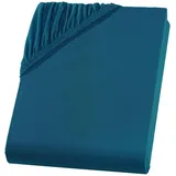 Carpe Sonno Spannbettlaken Mikrofaser-Polyester 180 x 200 cm Petrol