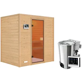 Karibu Selena inkl. 3,6 kW Bio-Kombiofen + ext. Steuerung