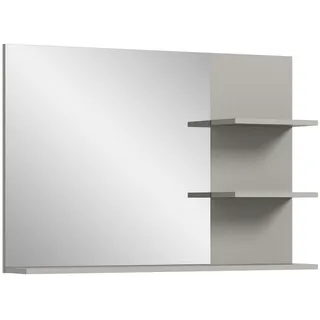 inn.furn Badspiegel grau, 100 cm mit Ablage Malik
