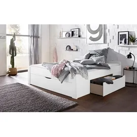 Rauch Bett RAUCH "Scala", weiß, B:185cm H:60cm L:207cm, Betten, Bett, mit Schubkästen in 3 Varianten