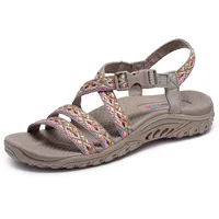 Skechers Reggae Sandalen für Damen, Dream Weaver, Taupe Multi, 36.5 EU - 36.5 EU