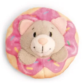 NICI Mini MagNICI Katze mit Donut 7 cm grau