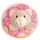 NICI Mini MagNICI Katze mit Donut 7 cm grau