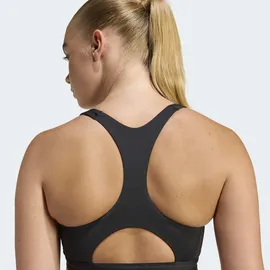 adidas Optime Essentials Workout Zip-Front Medium Support Black L