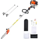 Hochentaster Benzin 43ccm 2-Takt Motorsäge - Teleskopsäge mit 2,08-3,58m Reichweite