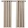 vidaXL Verdunkelungsvorhang Ösen 140 x 175 cm beige 2 St. Leinenoptik