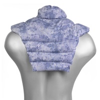 Nackenhörnchen HWS - Nacken + Schultern + Rücken - Kirschkernkissen - Nackenkissen Wärmekissen - Nacken-Wärmekissen einfache Erwärmung - Farbe: used-look grau-blau