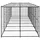 vidaXL Outdoor-Hundezwinger Stahl mit Überdachung 16,94 m2