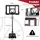 Costway Basketballständer schwarz 130-305 cm