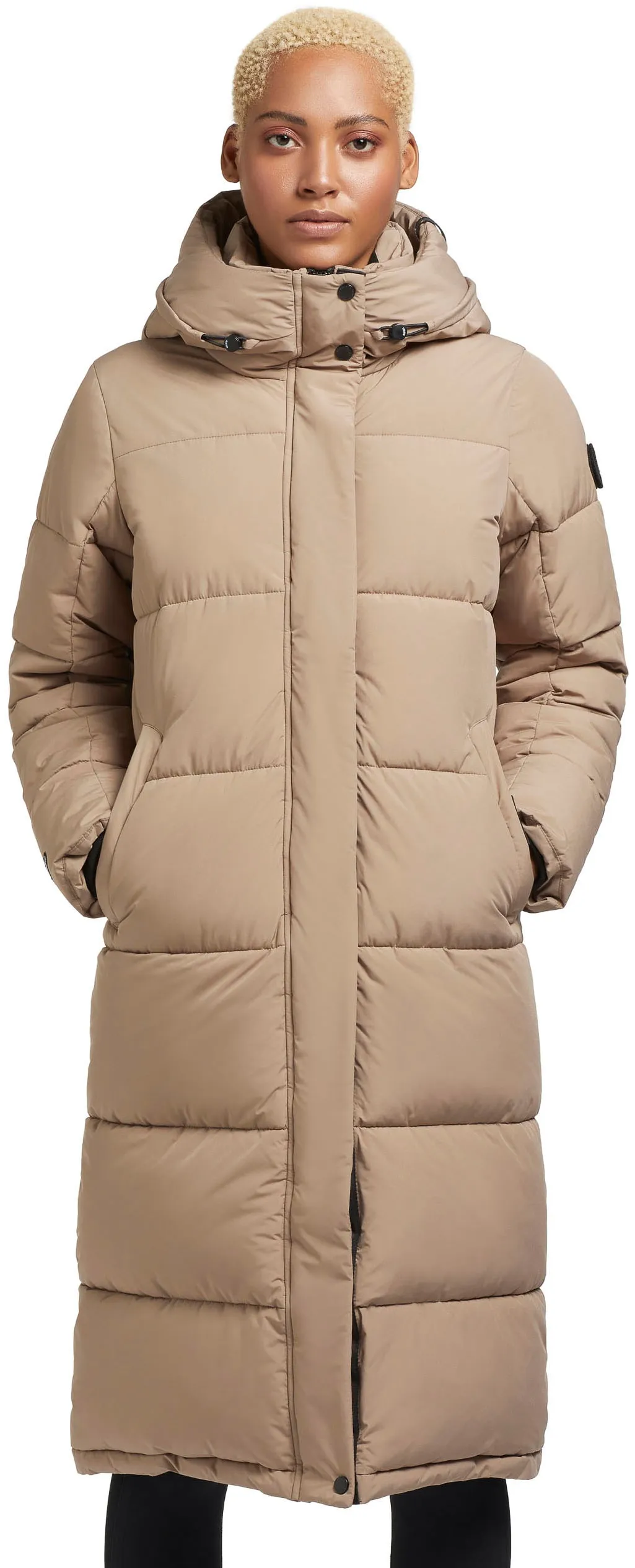 Steppmantel KHUJO "TIONE" Gr. M (38), beige (sesame beige) Damen Mäntel