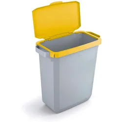 Durable DURABIN 60 grau + gelben Deckel (Klappdeckel)