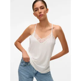 Vero Moda Ana Lace ärmelloses T-Shirt Snow White M