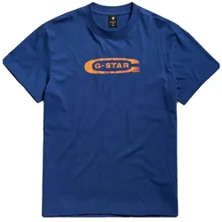 G-STAR T-Shirt DISTRESSED OLD SCHOOL LOGO Kurzarmshirt